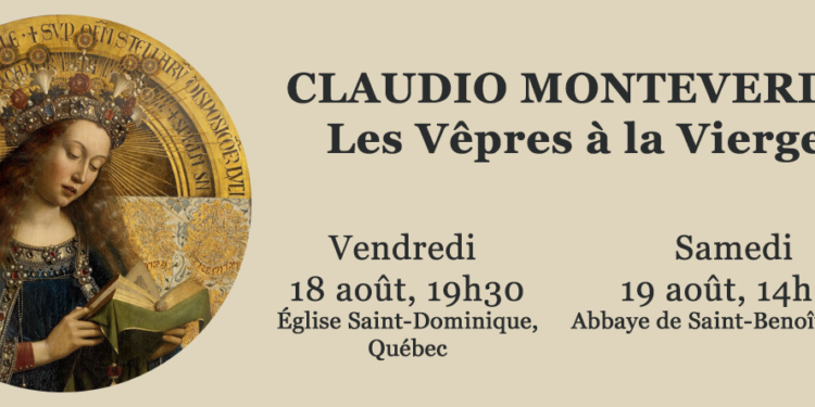 L’Harmonie des Saisons en concert présente Les Vêpres à la Vierge de Claudio Monteverdi