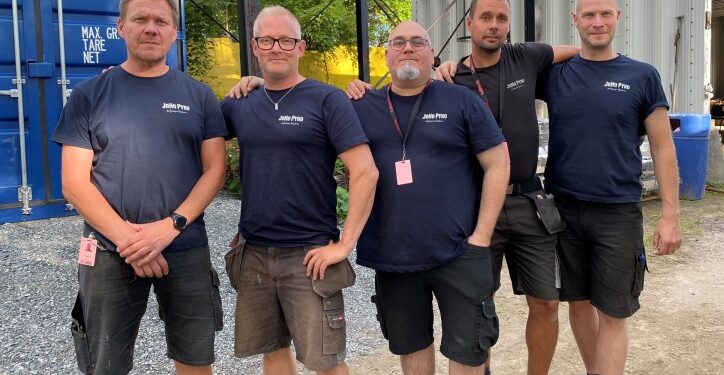 Kenneth Forsström, Johan Holländer, Martin Igelström, Johan Persson, Christian Borgman (absent John Hilander)