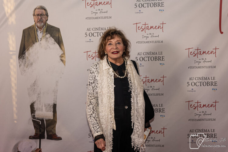 Tapis rouge du film «Testament», le nouveau film de Denys Arcand