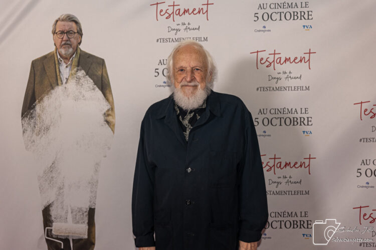 Tapis rouge du film «Testament», le nouveau film de Denys Arcand