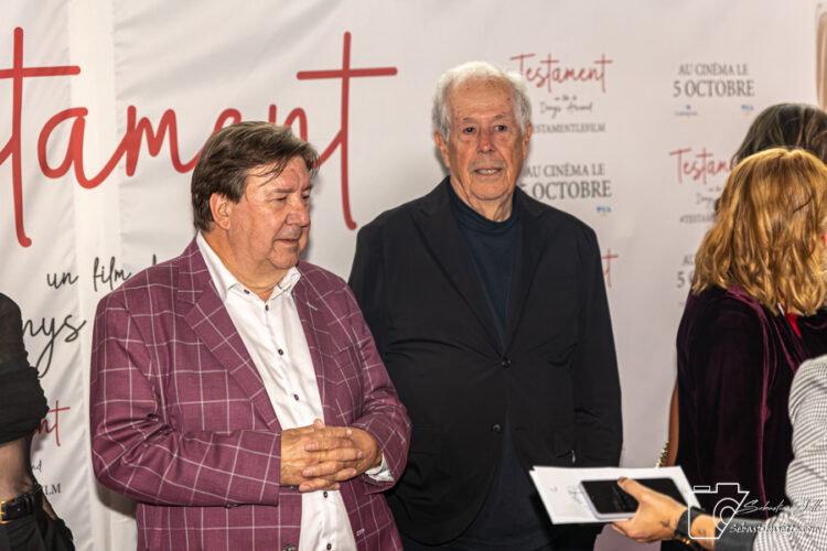 Tapis rouge du film «Testament», le nouveau film de Denys Arcand