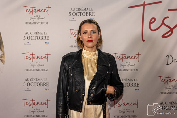 Tapis rouge du film «Testament», le nouveau film de Denys Arcand