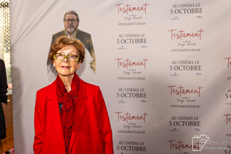 Tapis rouge du film «Testament», le nouveau film de Denys Arcand