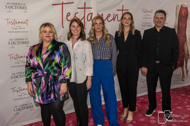 Tapis rouge du film «Testament», le nouveau film de Denys Arcand