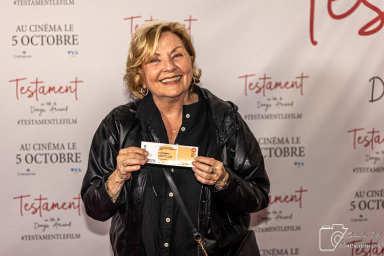 Tapis rouge du film «Testament», le nouveau film de Denys Arcand