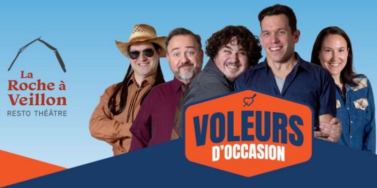 La comédie Voleurs d&rsquo;occasion au théâtre La Roche à Veillon cet été