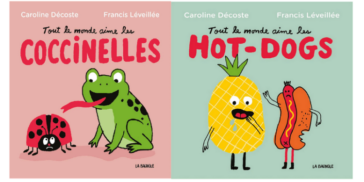Tout le monde aime les hot-dogs, les coccinelles, à découvrir par les tout-petits