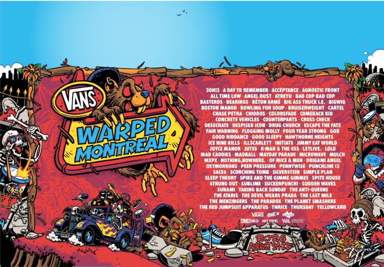 Le Vans Warped Tour annonce une programmation massive pour son grand retour à Montréal
