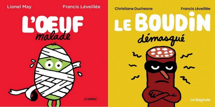 L’oeuf malade et le boudin démasqué, deux livres amusants pour les tout-petits.