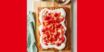 Gâteau aux fraises et à la camomille du livre La cuisine d'Isabelle