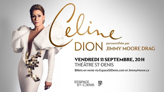 Céline Dion personnifiée par Jimmy Moore