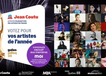 la bannière Jean Coutu s'associe pour la première fois à l'Adisq afin de présenter le grand vote des artistes de l'année